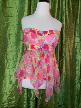 Nanette Lepore Pink Outer with Cream Lining Satin Detail